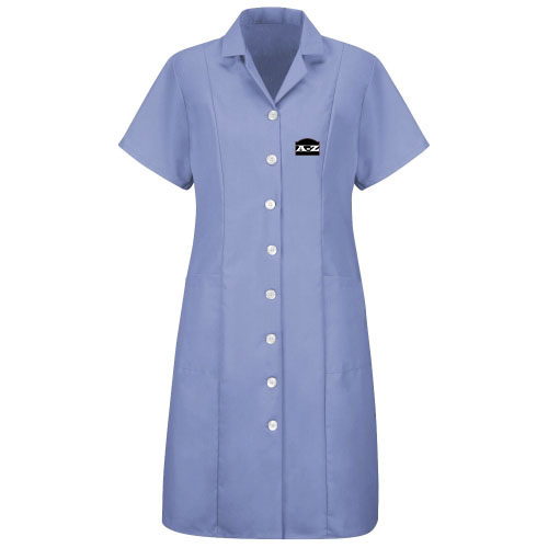 sky blue janitorial cardigan